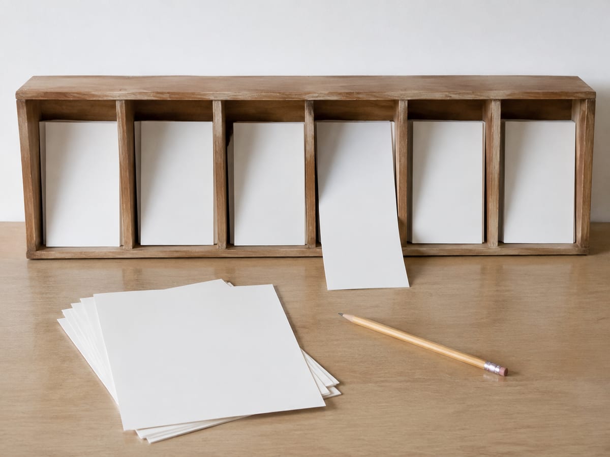 A screen showing a list of stored form submissions with dates, next to a printed note recording the last enquiry the owner definitely received